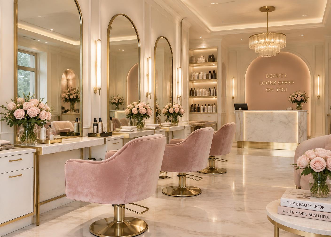 The styling floor at BW Luxury Salon